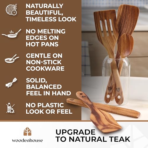 Wooden Spatula for Cooking (6 Count)