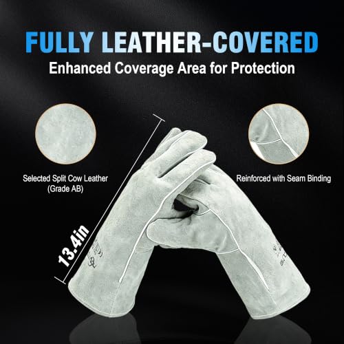 Long Welding Gloves 23.6 Inches 932℉