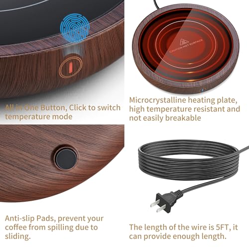Coffee Mug Warmer for Desk 4H Auto Shut Off