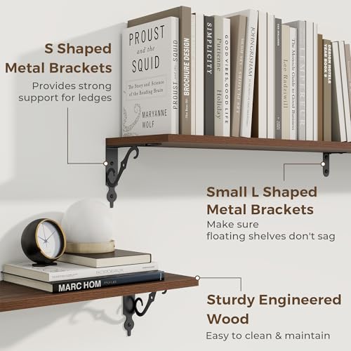 Floating Shelves for Wall Decor (2 Count)