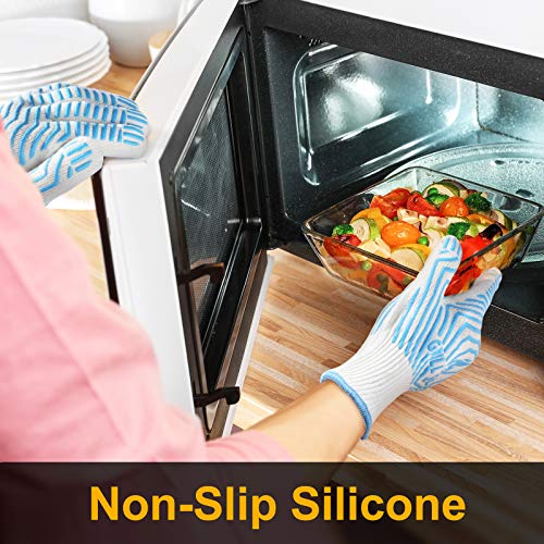 BBQ Gloves Oven Gloves 1472℉ Extreme Heat Resistant (2 Count)
