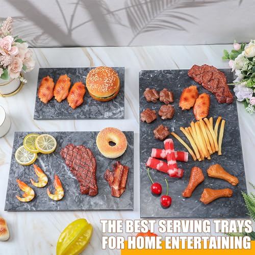 3 Pcs Marble Cutting Board for Kitchen Different Size (3 Count)