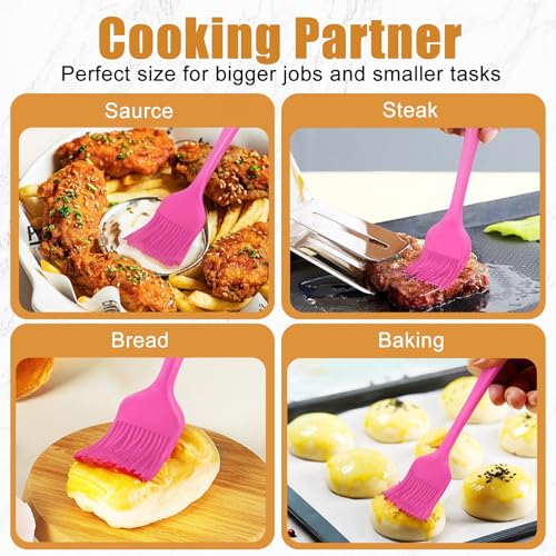 Silicone Basting Brush 2 Pcs Pastry Brush for Oil