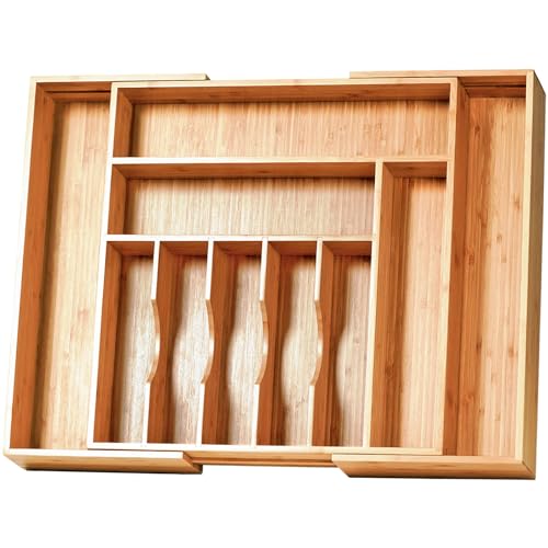 Extra Large Expandable Kitchen Siverware Utensils Drawer Organizer