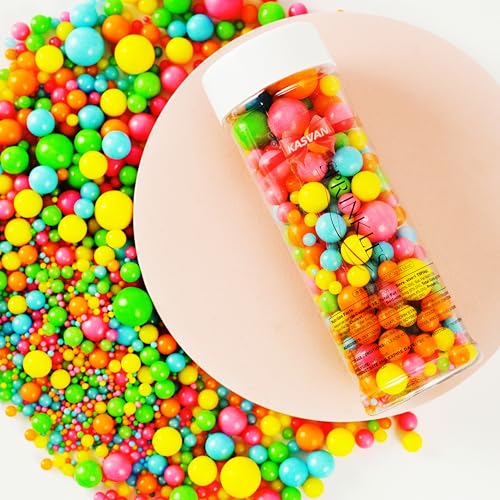 Rainbow Pearl Sugar sprinkles (4.58 Ounce)