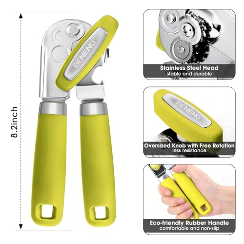 Heavy Duty Hand Can Opener Manual with Magnet