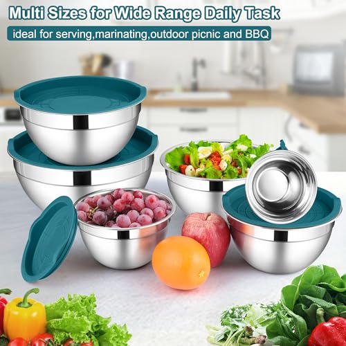 6 PCS Stainless Steel Mixing Bowl (12 Count)