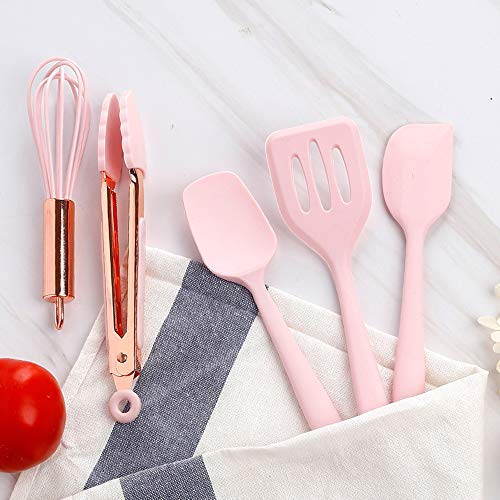 Rose Gold And Pink Kitchen Utensil Small Five (5 Count)