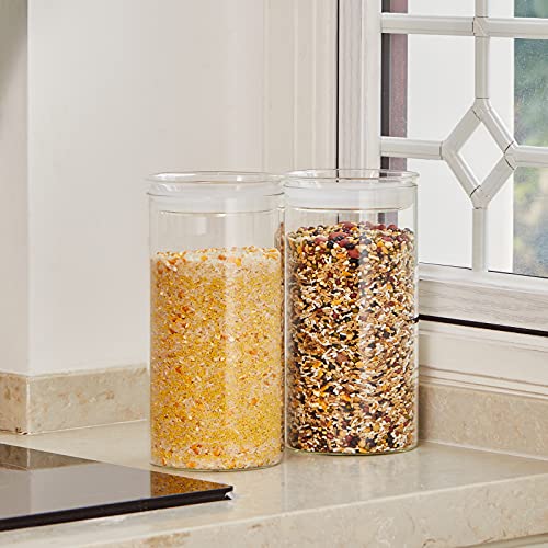 74oz Glass Canisters with Airtight Lid (2 Count)