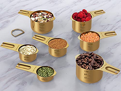 Copper Plated Measuring Cups & Spoons Set of 21