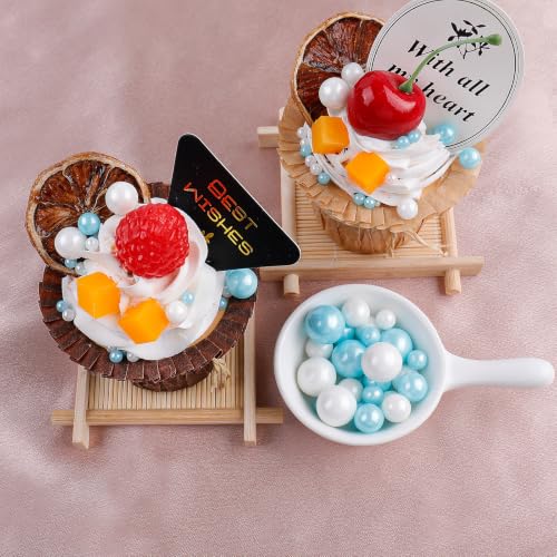 Blue White Pearl Sprinkles (4.6 Ounce)