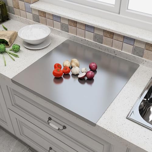 Stainless Steel Cutting Boards with Lip for Kitchen