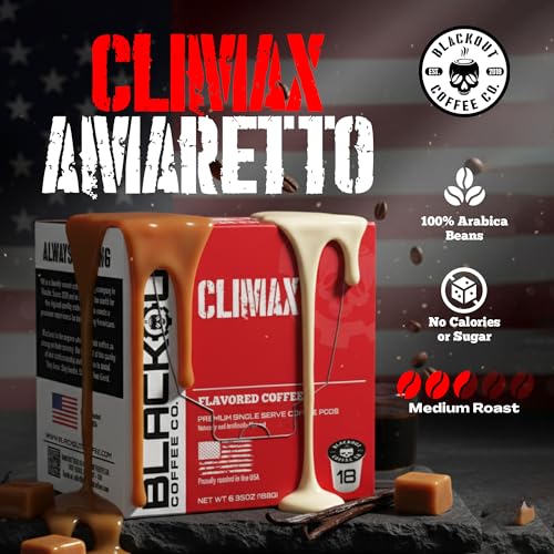 Blackout Coffee Climax Flavored Coffee Pods (18 Count)