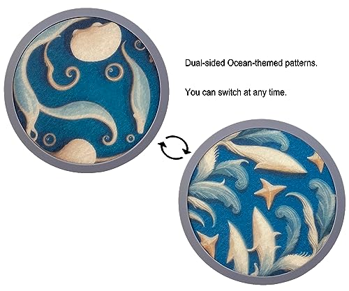 Absorbent Coasters for Drinks with Holder (7 Count)