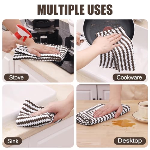 12 Pack Coral Velvet Kitchen Towels (12 Count)