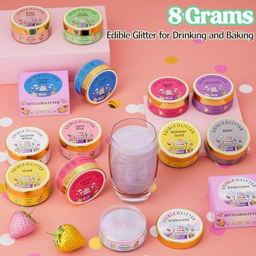 Edible Glitter for Drinks Cakes