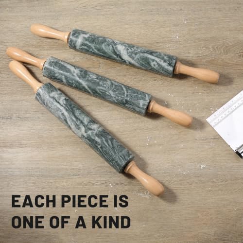 Natural Green Marble Rolling Pin