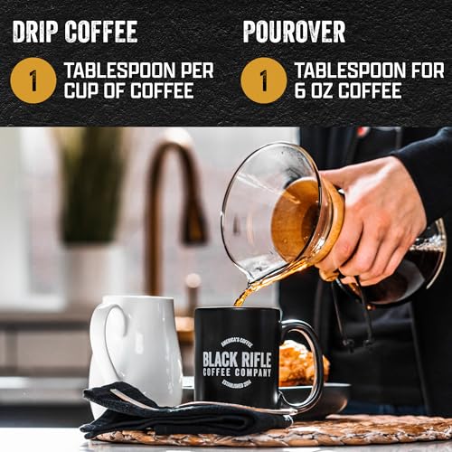 Black Rifle Coffee Medium Roast Ground Coffee Just Decaf 12 oz (12 Ounce)