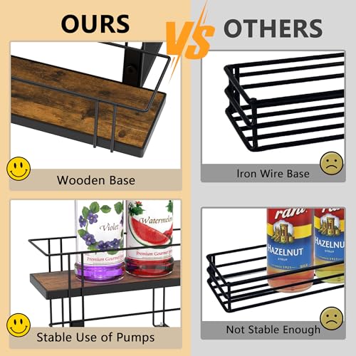 Coffee Syrup Rack Organizer