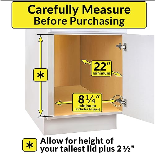 Pull Out Pot and Pan Lid Organizer Under Cabinet