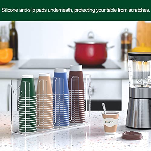 Disposable Coffee Cup Dispenser with Handles (4 Count)