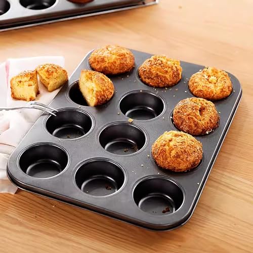 2 Packs Nonstick Round Muffin Baking Pan Tin (2 Count)