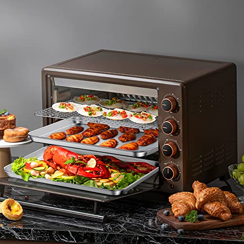 Baking Sheet with Cooling Rack Set [2 Sheets + 2 Racks]