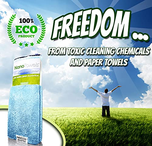 The Amazing Eco Cloth that Cleans Virtually Any Surface with Only Water. No More Paper Towels Or Toxic Chemicals. 4 (4 Count)