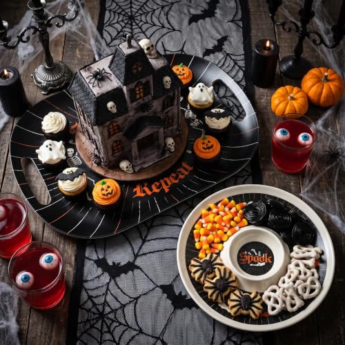 Halloween Gothic Skeleton Serving Trays (2 Count)
