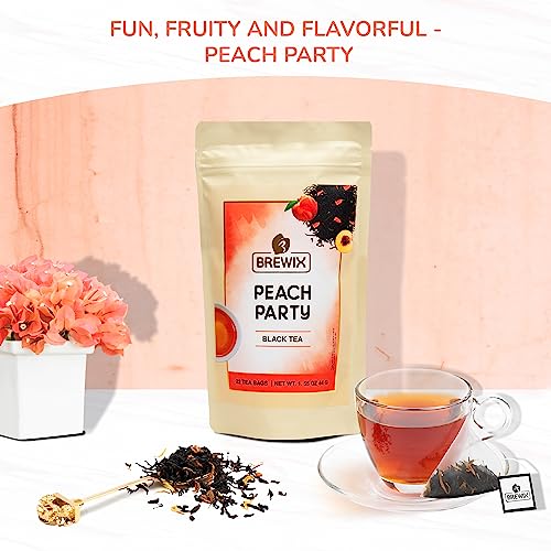 Peach Party Premium Black Tea with Peach (22 Count)