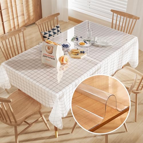 Crystal Clear Plastic Table Cover Protector