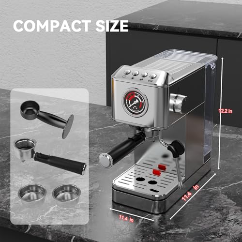EM623 Espresso Machine 20 Bar with Steam Milk Frother