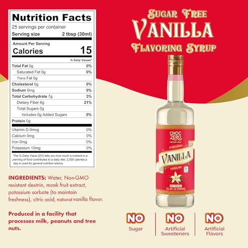 Sugar Free Vanilla Coffee Syrup (25.4 Fl Oz)