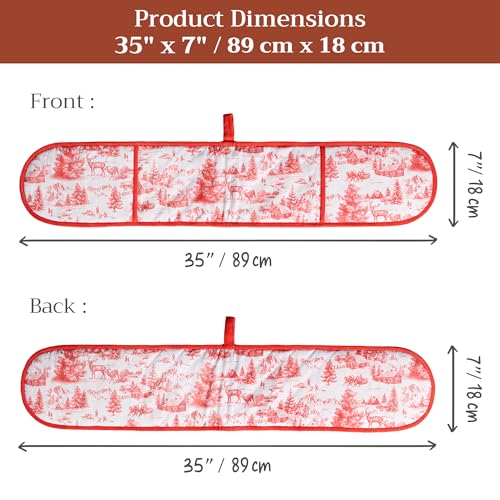 Double Oven Mitts 100% Cotton Double Oven Glove