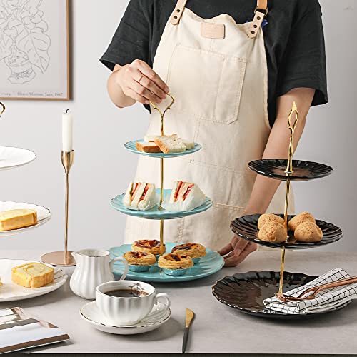 Sweejar 3 Tier Ceramic Cake Stand Wedding