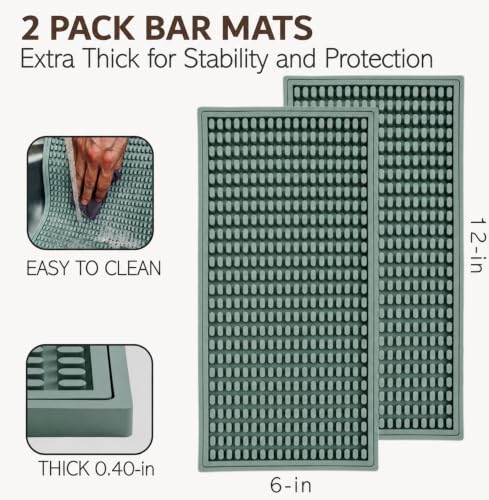 2 Pack Rubber Bar Mat
