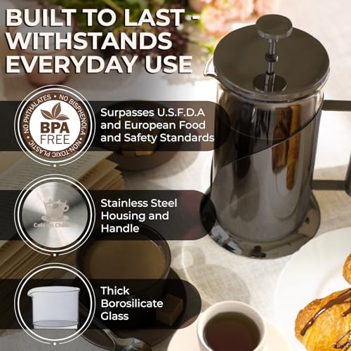 Stainless Steel French Press Coffee Maker 34 oz