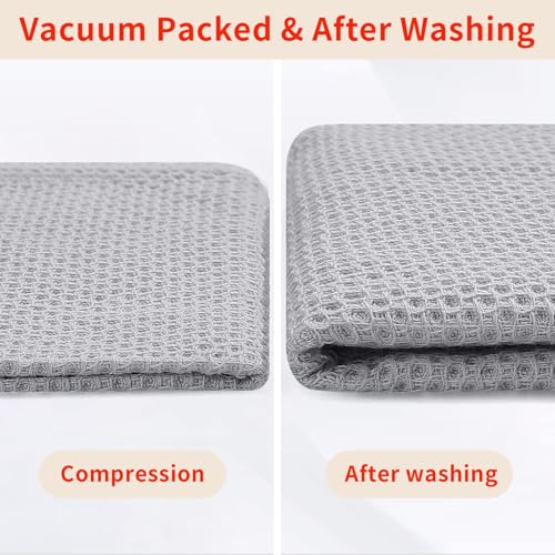 100% Cotton Oversized Waffle Weave Kitchen Towels 8 (8 Count)