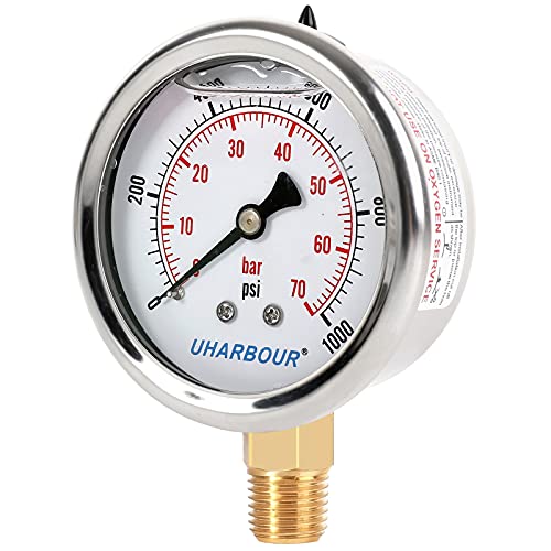 Glycerin Pressure Gauge 1000psi
