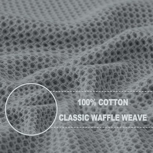 100% Cotton Waffle Weave Kitchen Dish Towels 4 (4 Count)