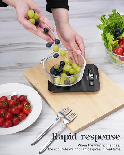 Food Scale Digital Kitchen Scale with Grams & Ounces Units