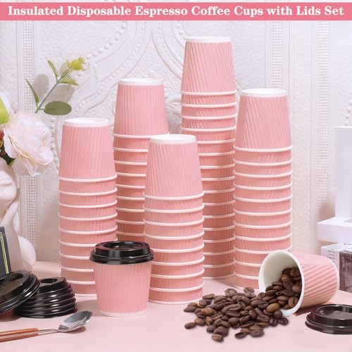 4 oz Espresso Cups with Lids (100 Count)