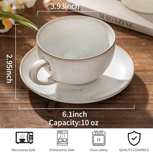 Porcelain Coffee Cup with Saucer