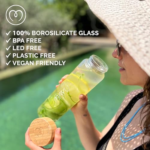 Pure Glass Reusable Water Bottle w