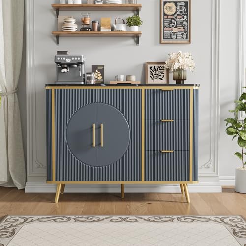 47.3" Modern Buffet Cabinet with Storage