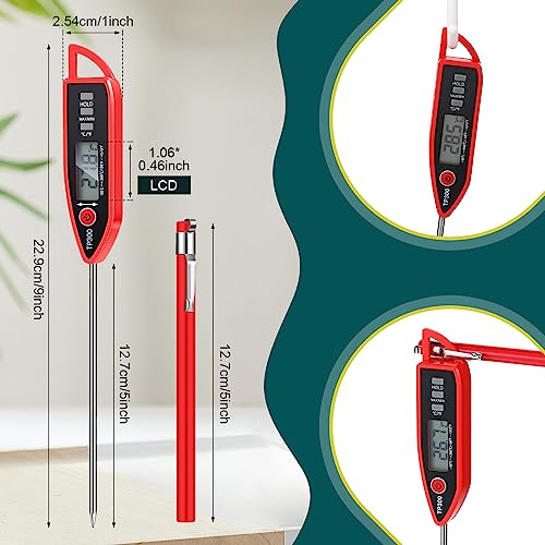 6 Set Digital Food Thermometer Long Probe Instant (6 Count)
