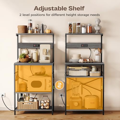 Kitchen Bakers Rack with Power Outlet