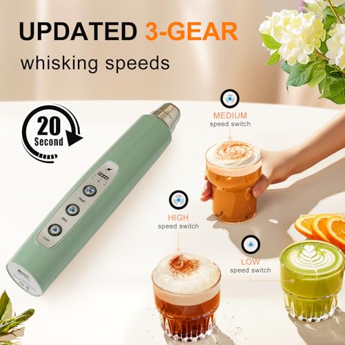 Handheld Milk Frother Wand for Coffee