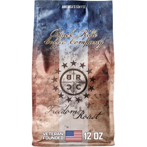 Black Rifle Coffee Medium Roast Ground Coffee Freedom Roast 12 oz (12 Ounce)