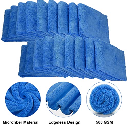 30 Pcs 16 x 16 Inch Microfiber Car Towels